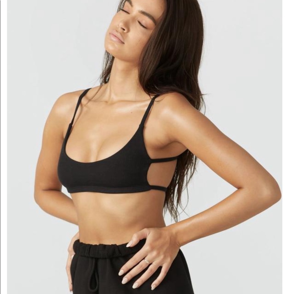 JOAH BROWN CAGE BRA.